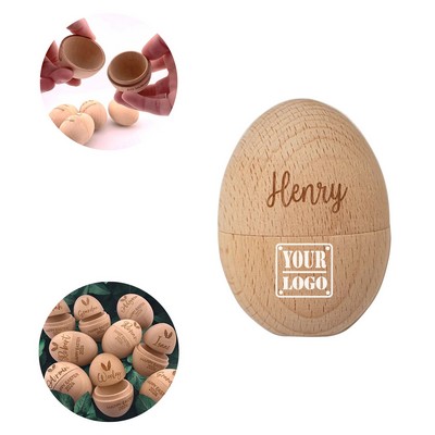 Easter Wooden Egg Shell