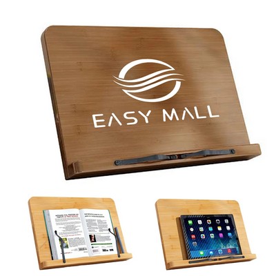 Adjustable Bamboo Book Holder