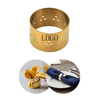 Polished Steel Table Setting Napkin Rings