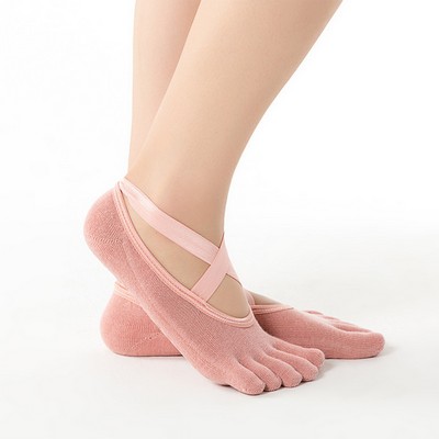 Women's Anti-Slip Five-Toe Grip Socks for Fitness, Ballet, and More
