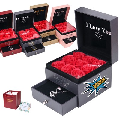 Romantic Keepsake Box With Eternal Rose