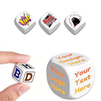1'' Custom Portable Acrylic Cube Dice
