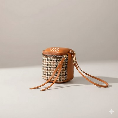 Retro Coin Handbag Wristlet Pouch Multi-functional Large Capacity Lipstick Card Holder