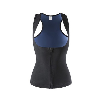 Women Zipper Sauna Vest