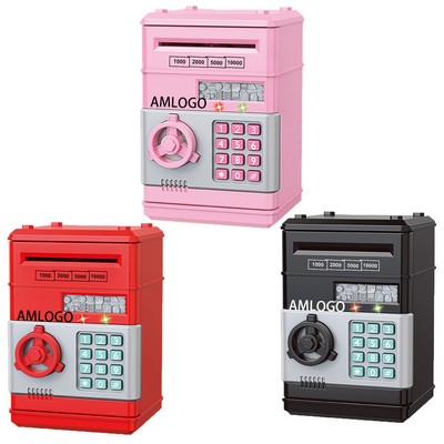 Password Protected Electronic ABS Plastic ATM Piggy Bank