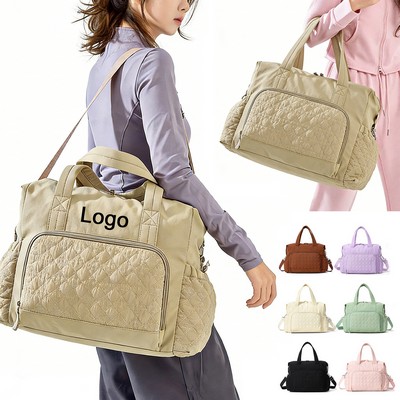 Travel Duffle Bag for Women Carry on with Toiletry Wet Pocket