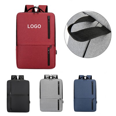 Business Laptop Backpack with USB Charging Port