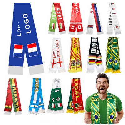 World Cup Fans Tournament Cheering Scarf