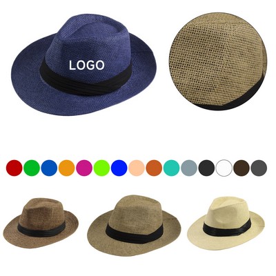 Short Brim Roll Up Straw Hat