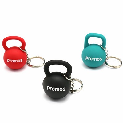PVC Gym Kettlebell Keychain
