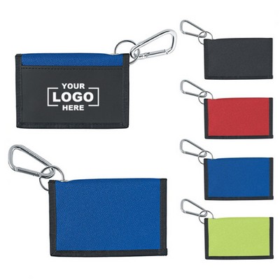 Folding Wallet With Carabiner