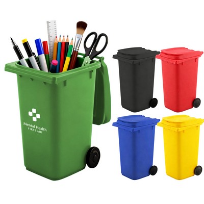 Mini Garbage Trash Bin Pen Holder