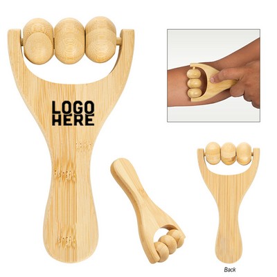 Wooden Handle Massage Roller