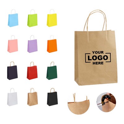 Premium Weight Kraft Paper Gift Bag, Customizable and Eco-Friendly