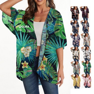 Women's Print Loose Cover Up