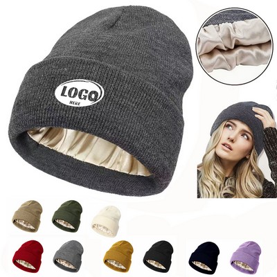 Satin Lined Beanie for Women