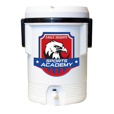 5-Gallon NYC® Montana Beverage Cooler - White