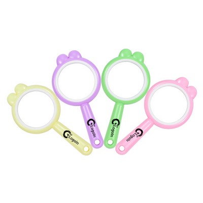 5X Magnifying Glass Hand Lens Handheld Mini Kids Plastic Magnifier