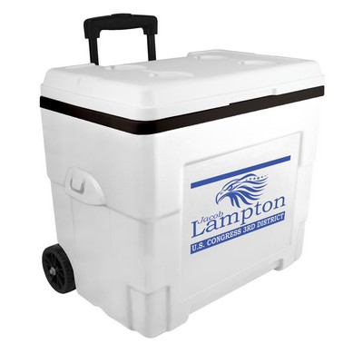 34-Quart NYC® Sierra Wheeled Cooler - White