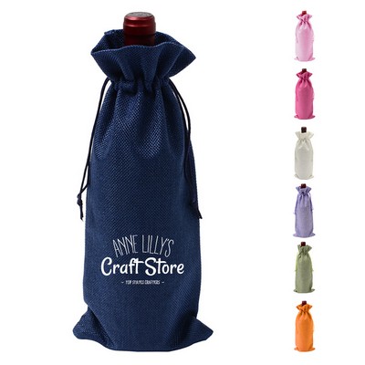 Linen Wine Bag