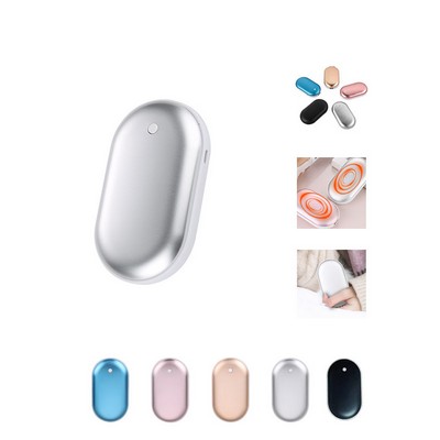 2In1 Usb Plastic & Metal Hand Warmer Power Bank
