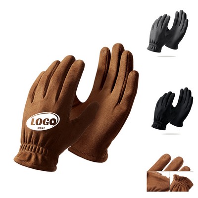 Thermal Winter Suede Touchscreen Work Gloves