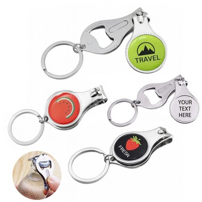Clipper With Bottle Opener Keyring
