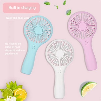 Portable Rechargeable Mini Handheld Fan with Logo Printed