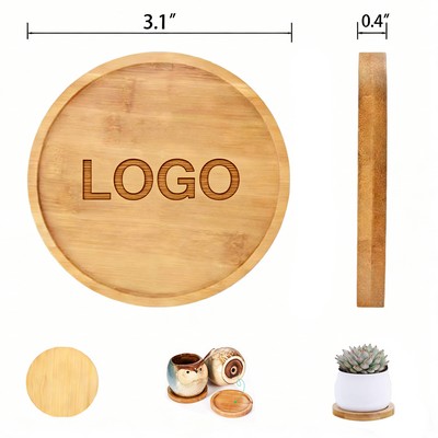 Round Bamboo Coaster