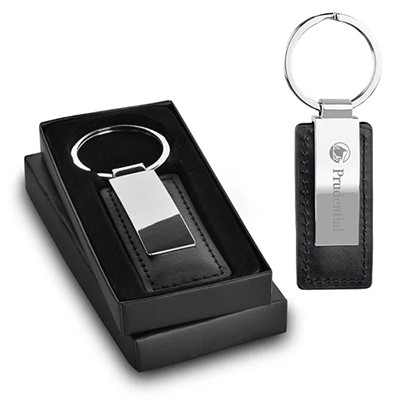 Premium Leatherette and Metal Keychain
