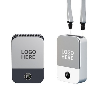 Compact Portable Neck-mounted Fan with 3-Speed Settings and Adjustable Strap