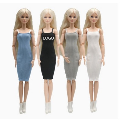 29cm Doll Simple Striped Camisole Long Dress