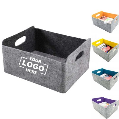 Reusable Collapsible Felt Storage Basket