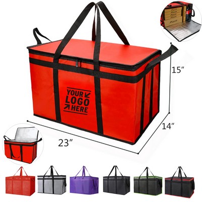 77L Insulated Non-Woven Food Delivery Bag with Custom Logo