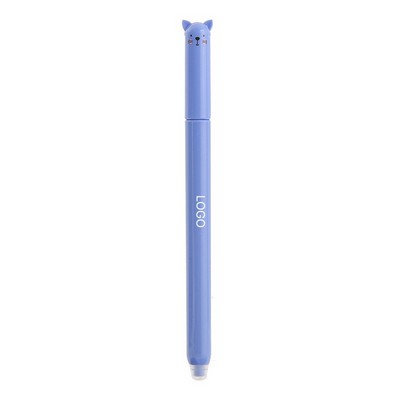 Animal-Themed Twist Erasable Gel Pen Creative Heat-Sensitive Friction Pen Student Study