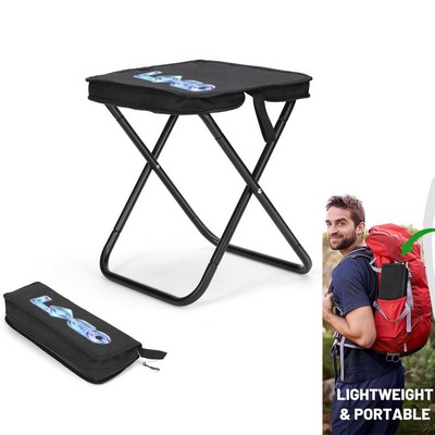 Portable Folding Stool With Zipper