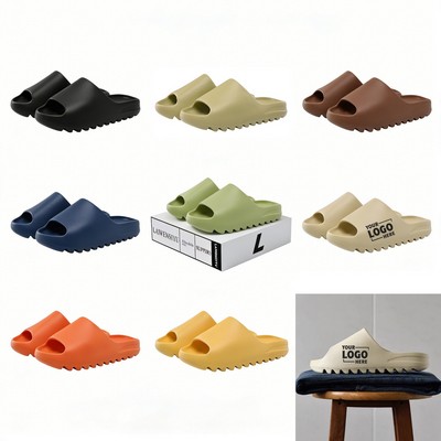 Custom Logo EVA Soft Recovery Slides for Women and Men