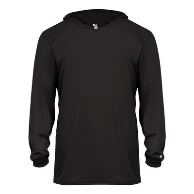 Badger Youth B-Core Long Sleeve Hooded T-Shirt - 2105