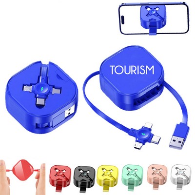 Retractable 3-In-1 5A Charging Cable