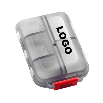 Double Layer 10 Grid Daily Dose Pill Organizer