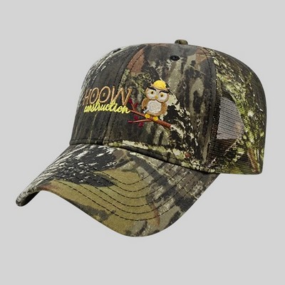 All Over Camo Mesh Back Trucker Cap - Structured