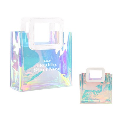 Laser Iridescent Clear Gift Bag