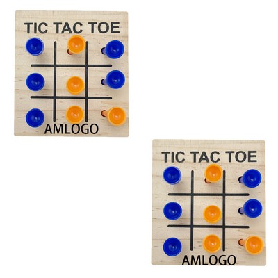 Classic Wooden Tic Tac Toe Set