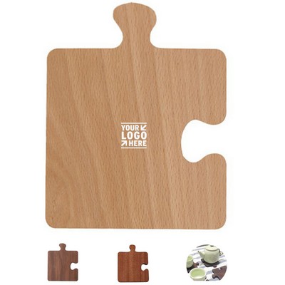Natural Wood Puzzle Coasters