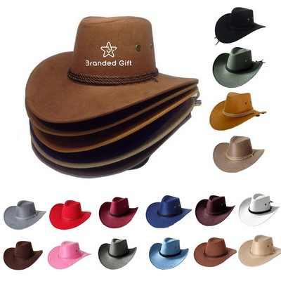 Fashion National Retro Drawstring Jazz Western cowboy hat