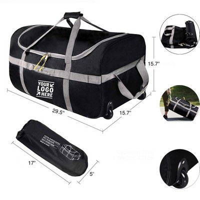 Large Capacity Rolling Travel Duffel