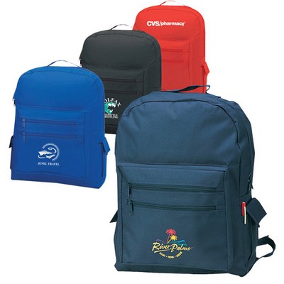 Junior Backpack W/ 2 Side Flap Pockets
