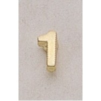 1 (numeral) Marken Design Cast Lapel Pin (3/8")
