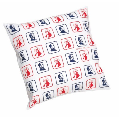 Tuck Flap Pillowcase w/Overall Print on Front & Back (12"x12")