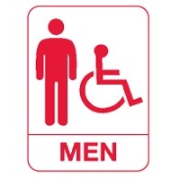 ADA Signage - Men's Wheelchair Restroom (Pictogram Only)